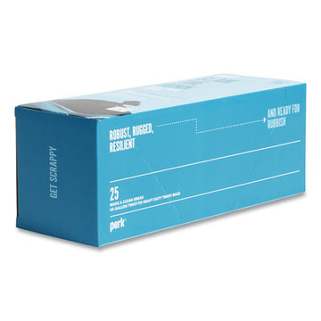 Perk™ Twist-tie Heavy-duty Trash Bags, 45 Gal, 1.1 Mil, 45" X 38", Black, 25-box freeshipping - TVN Wholesale